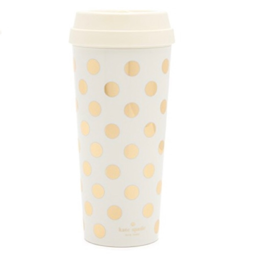 Kate Spade New York Gold Dot Thermal Mug (NWT)
